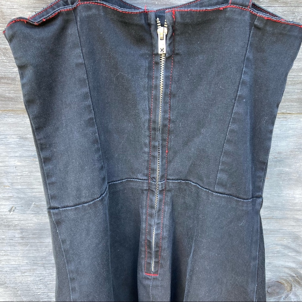 RARE Tripp NYC Double Corset Goth Dress Vintage - Picture 11 of 11